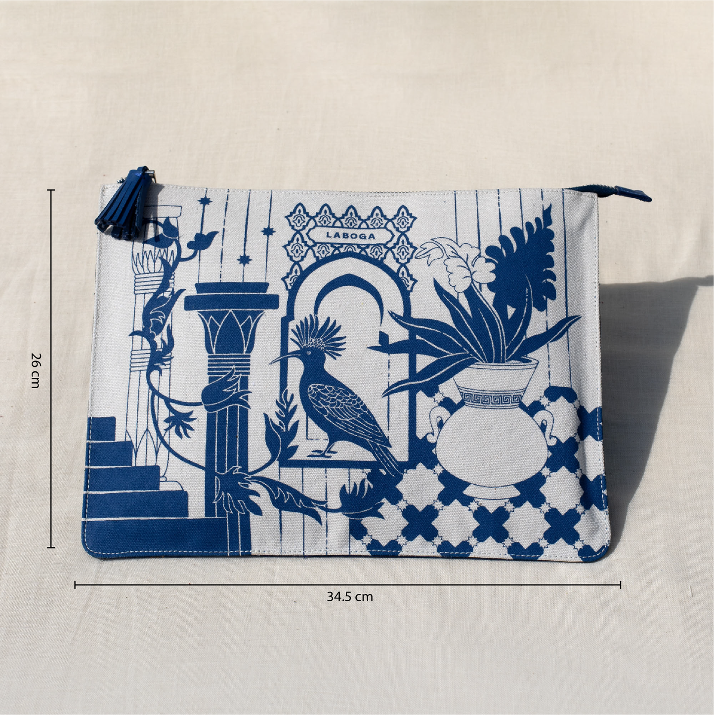Huda Clutch, Majorelle Blue - LABOGA