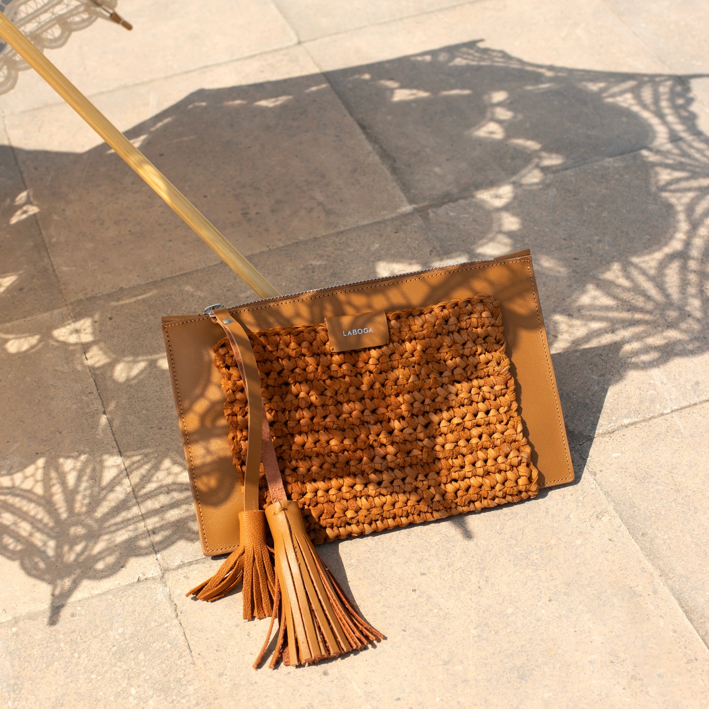 Mervat Clutch - Camel - LABOGA