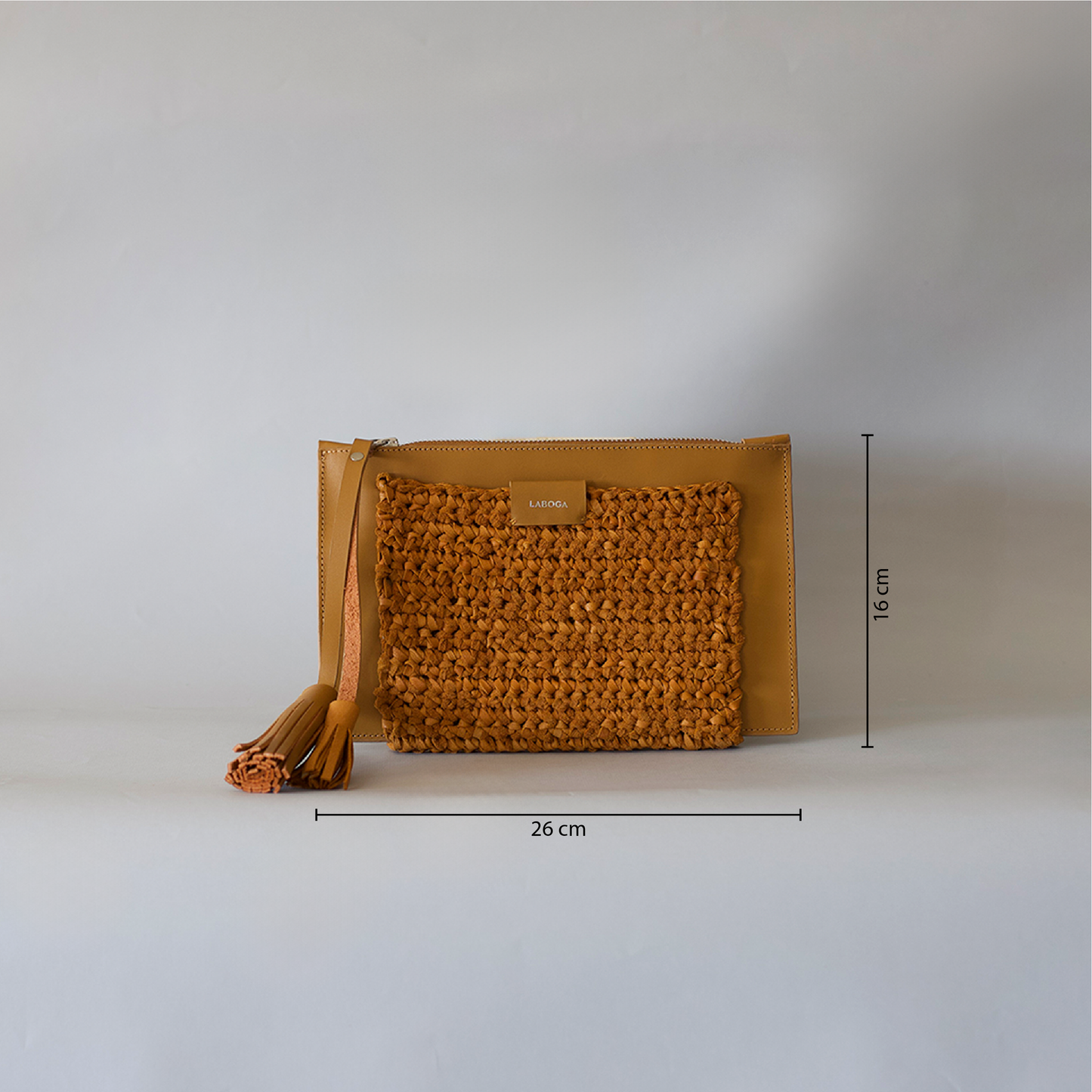 Mervat Clutch - Camel - LABOGA