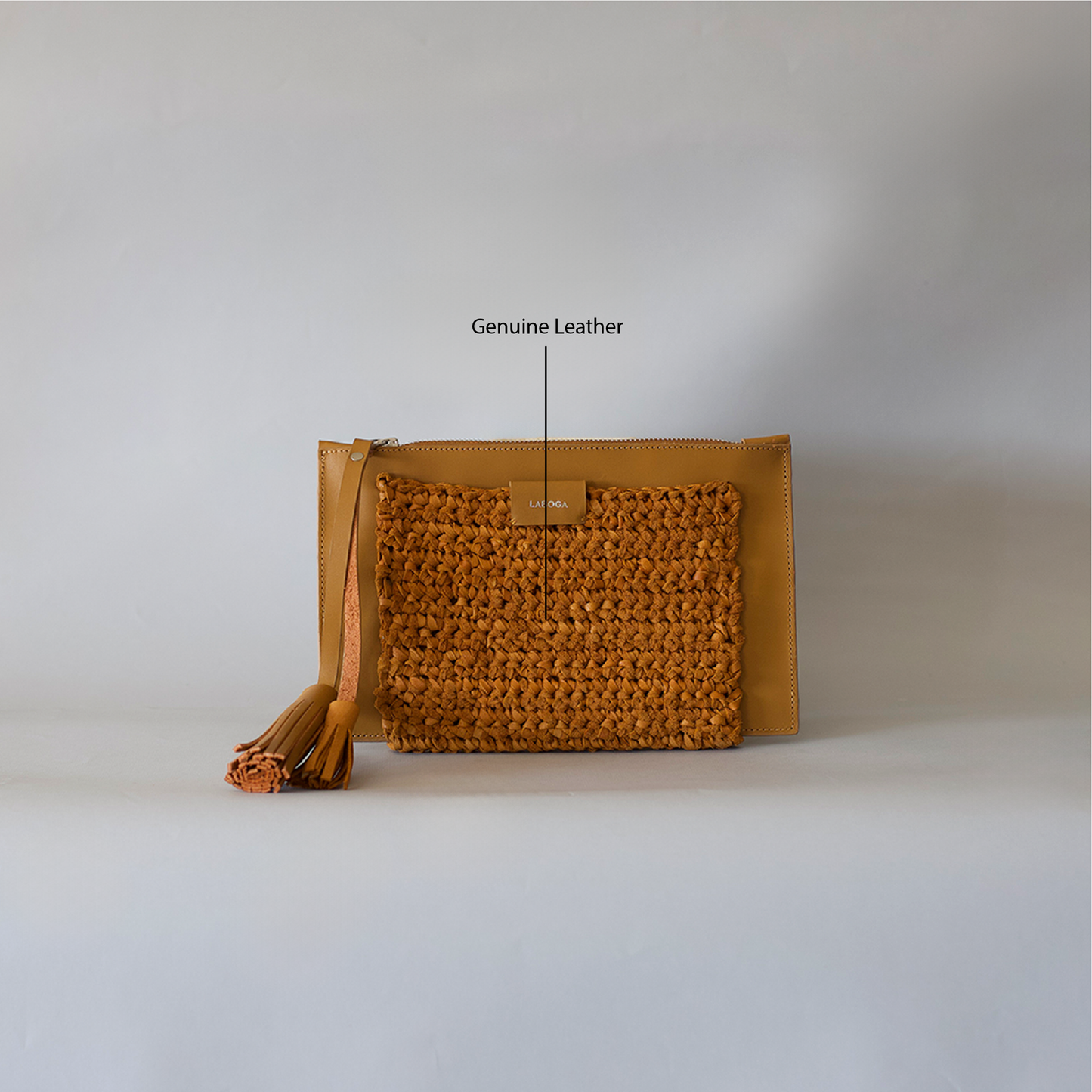Mervat Clutch - Camel - LABOGA