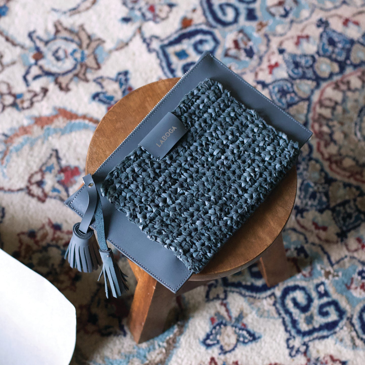 Mervat Clutch, Gray - LABOGA