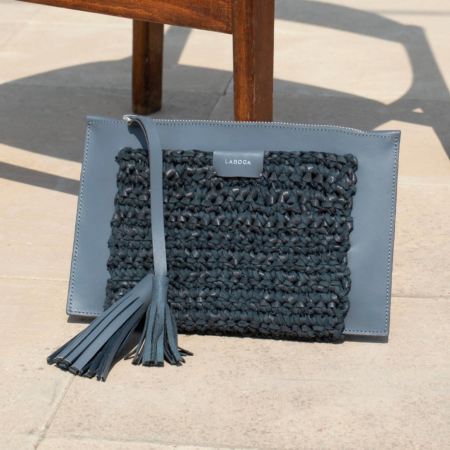 Mervat Clutch, Gray - LABOGA