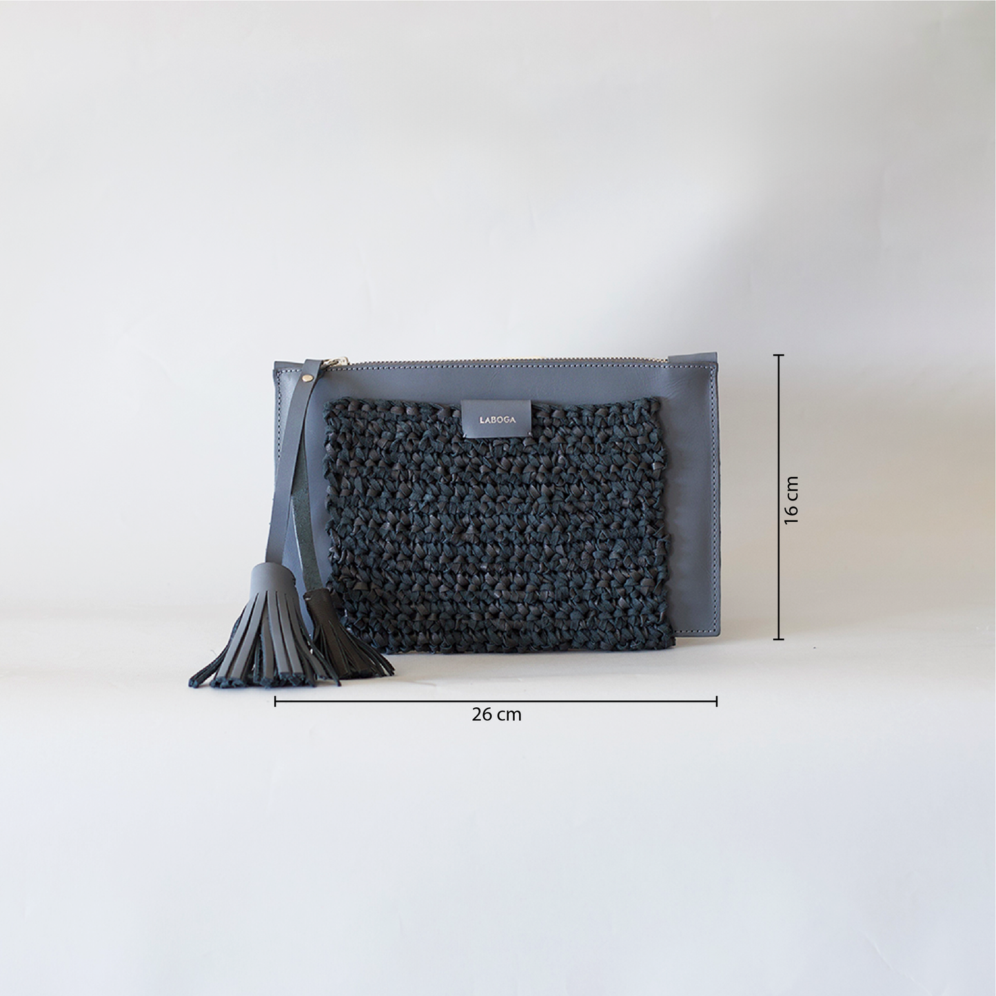 Mervat Clutch, Gray - LABOGA