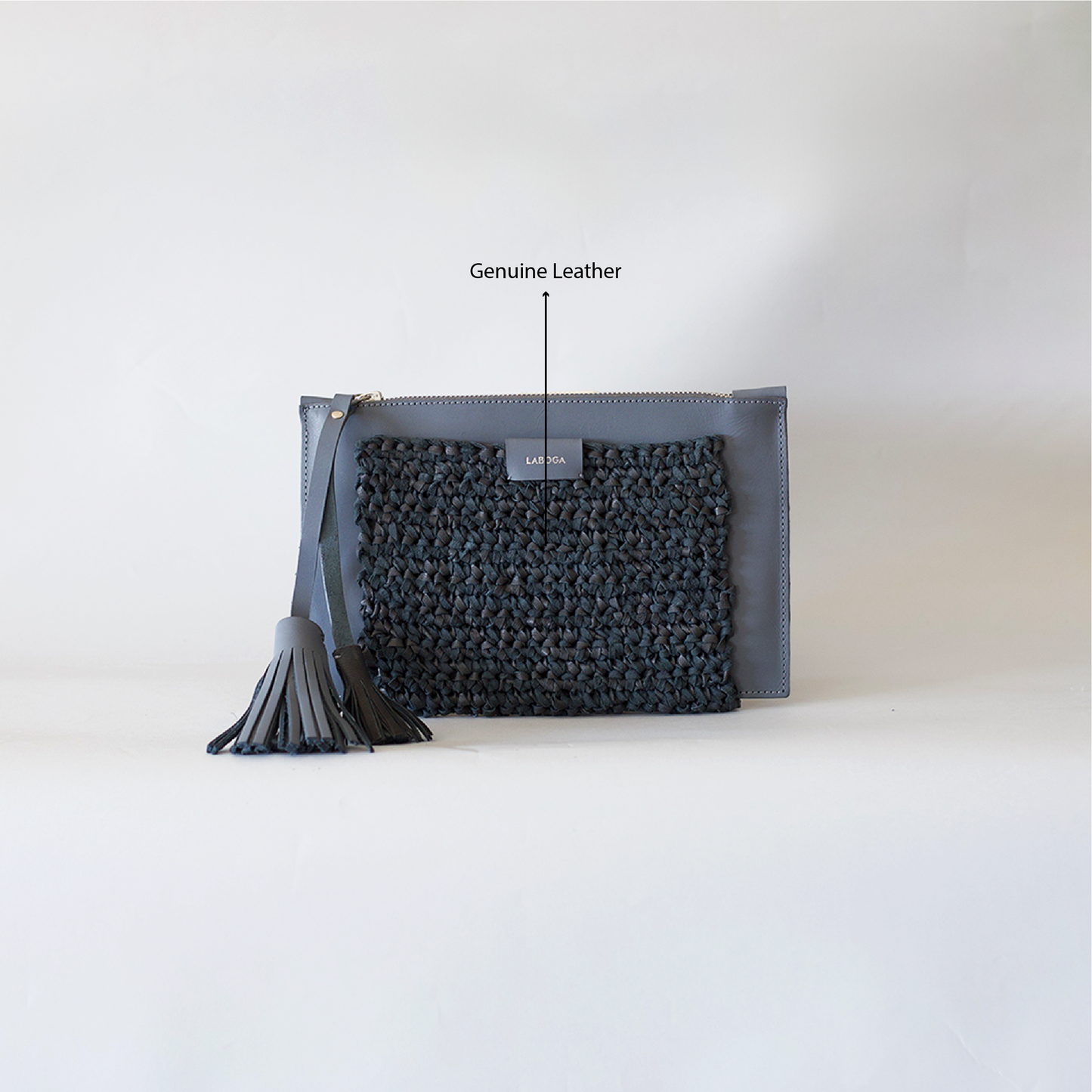 Mervat Clutch, Gray - LABOGA
