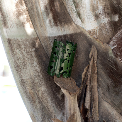 Fauna Cuff, Emerald