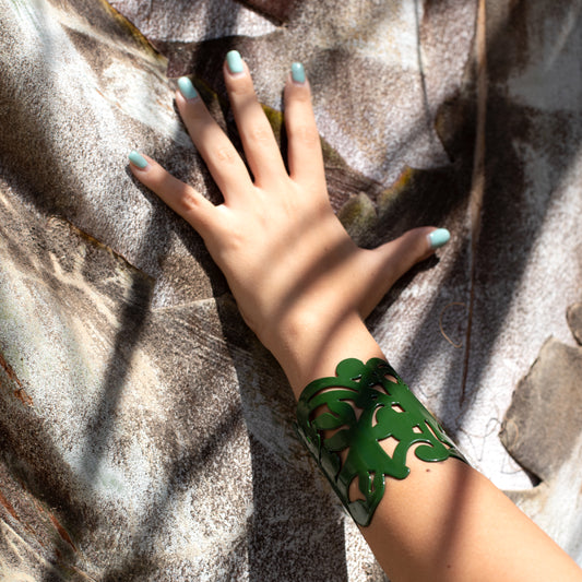 Fauna Cuff, Emerald