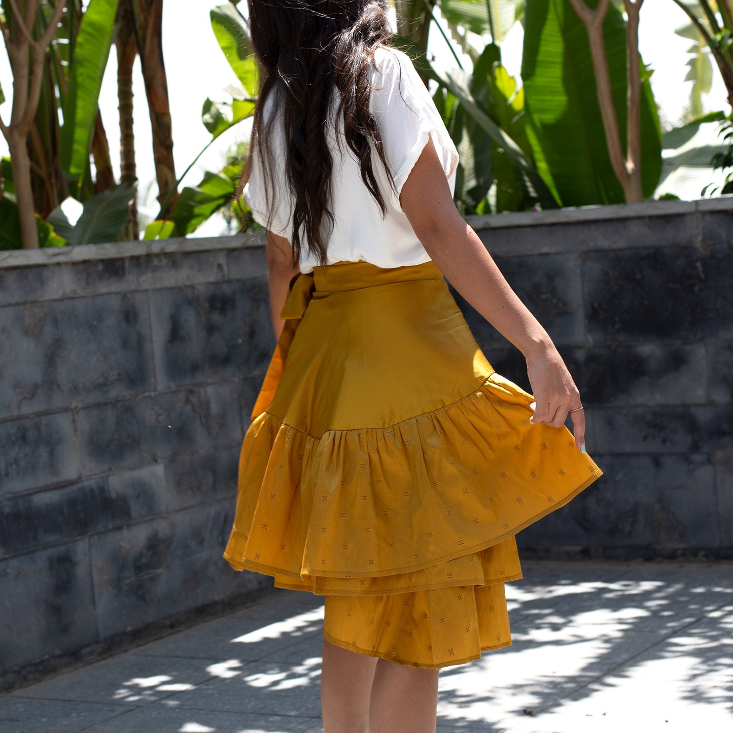 Frilly Skirt, Mustard