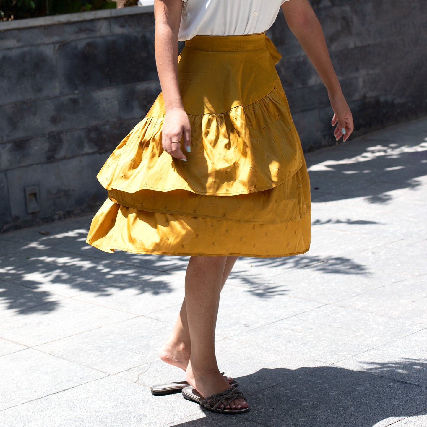 Frilly Skirt, Mustard