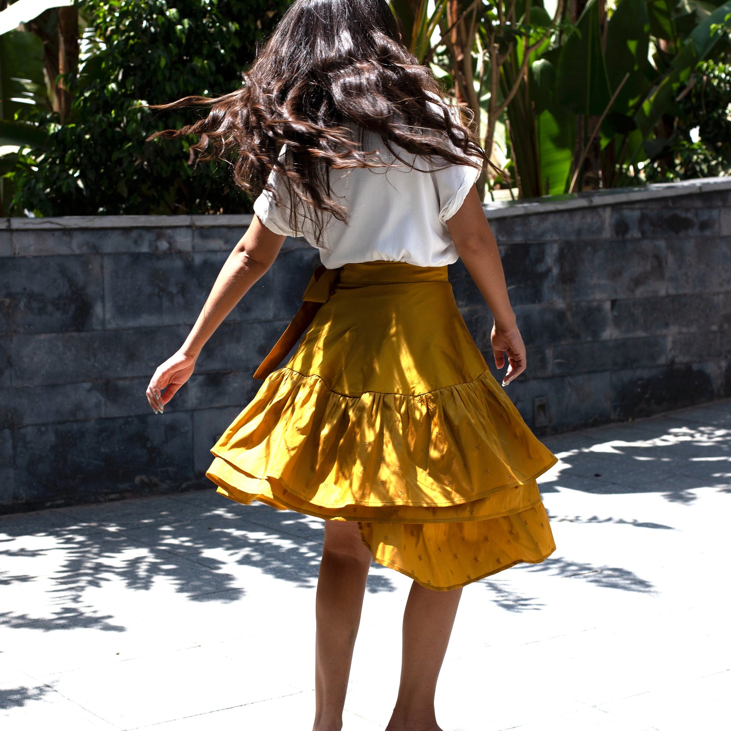 Frilly Skirt, Mustard