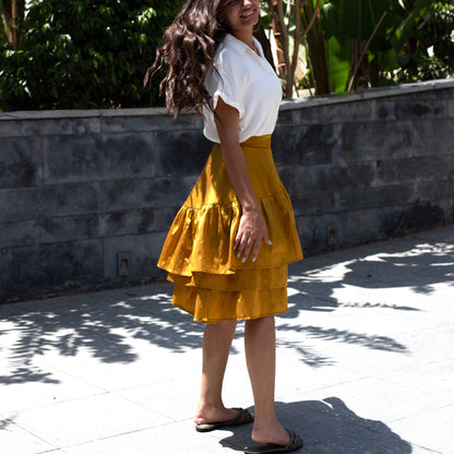 Frilly Skirt, Mustard