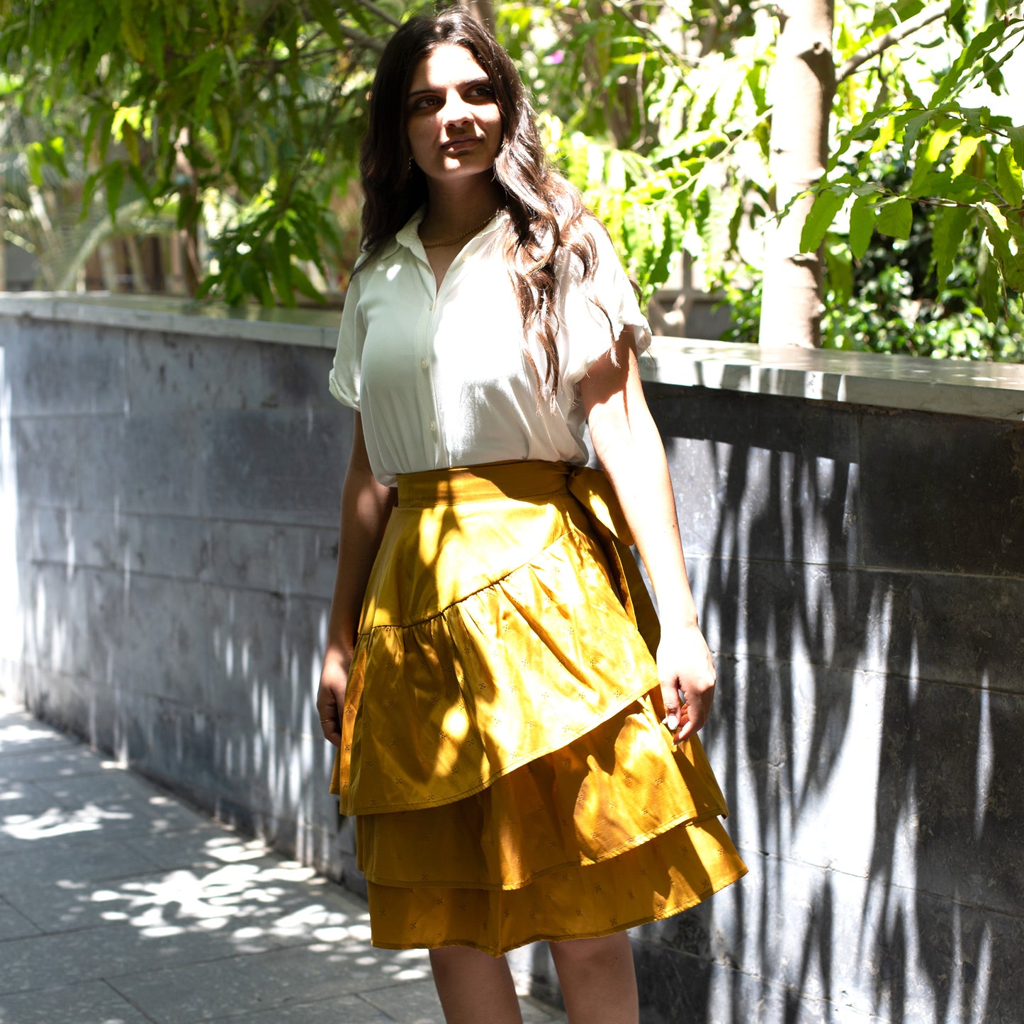 Frilly Skirt, Mustard