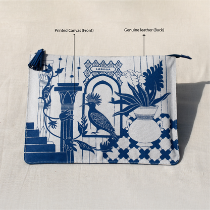 Huda Clutch, Majorelle Blue - LABOGA