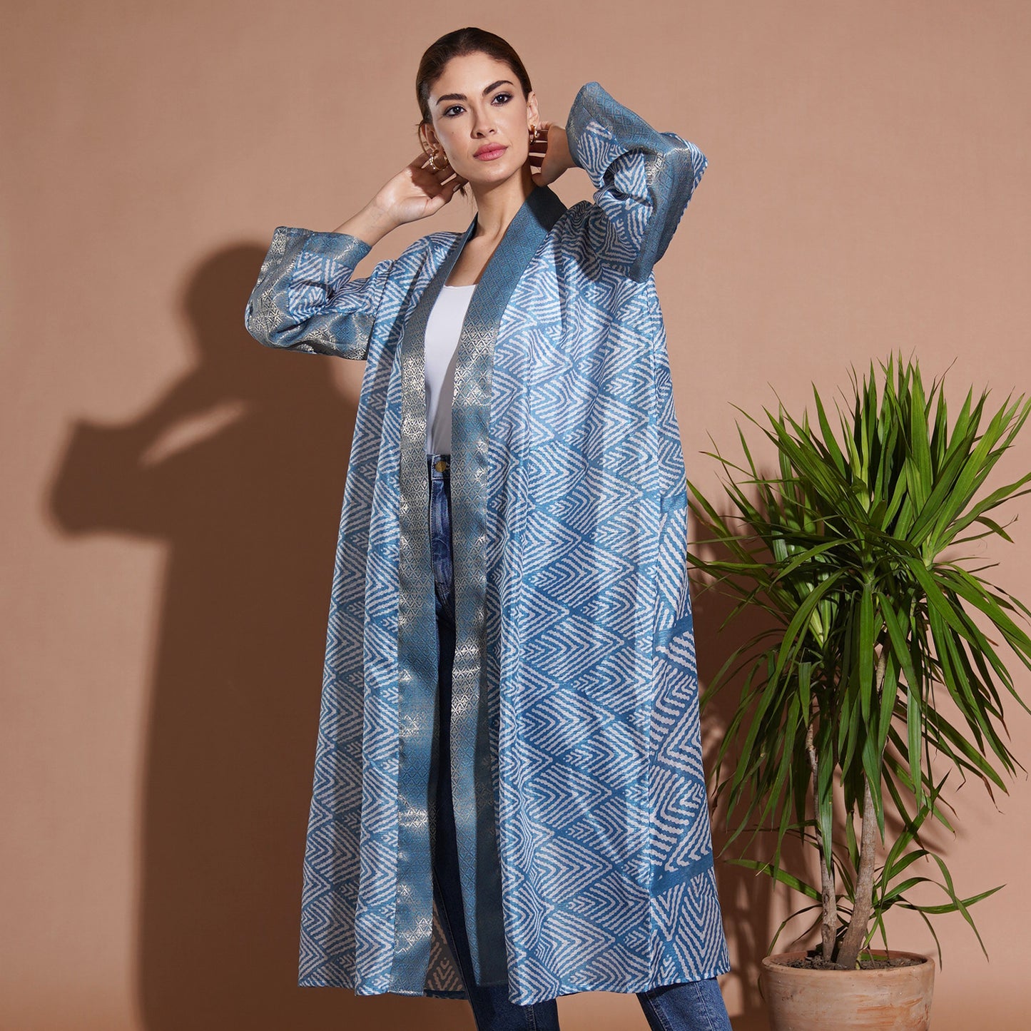 ZigZag Kimono - Blue