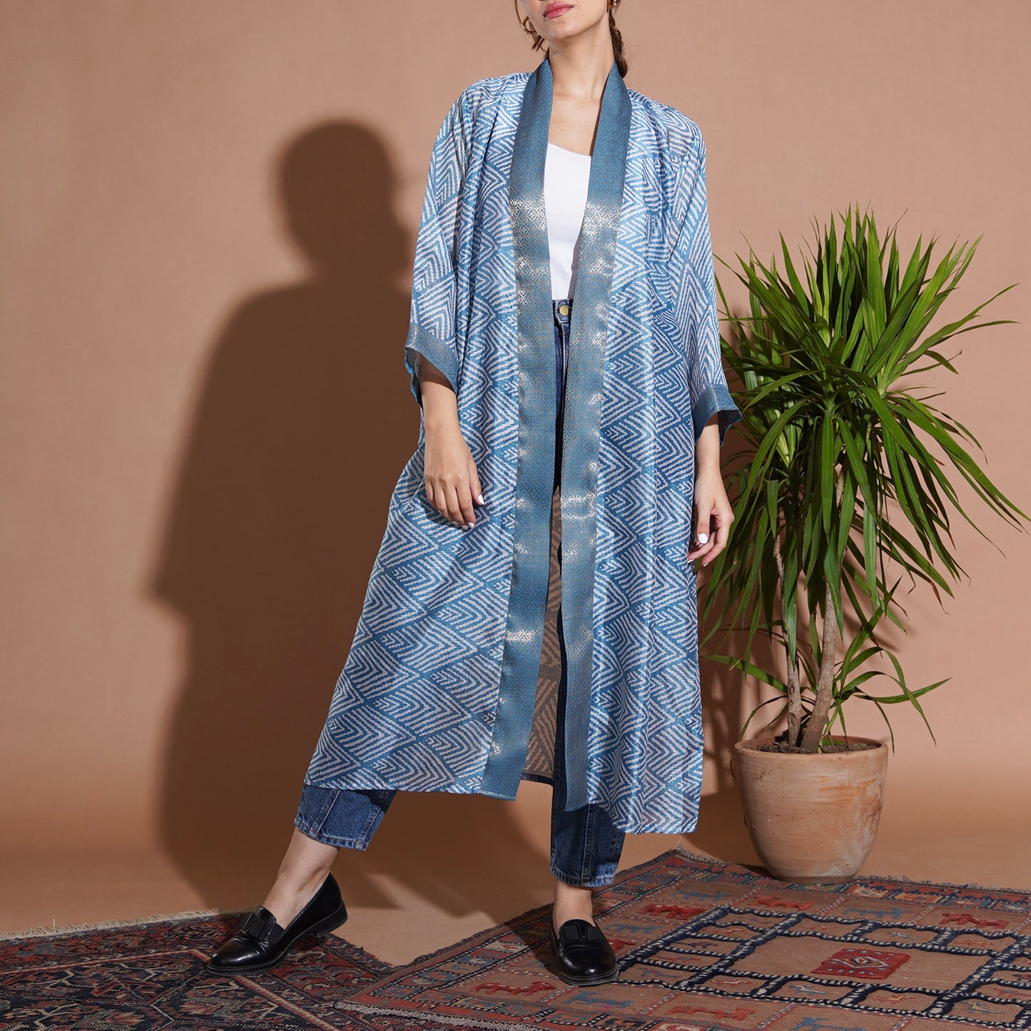 ZigZag Kimono - Blue