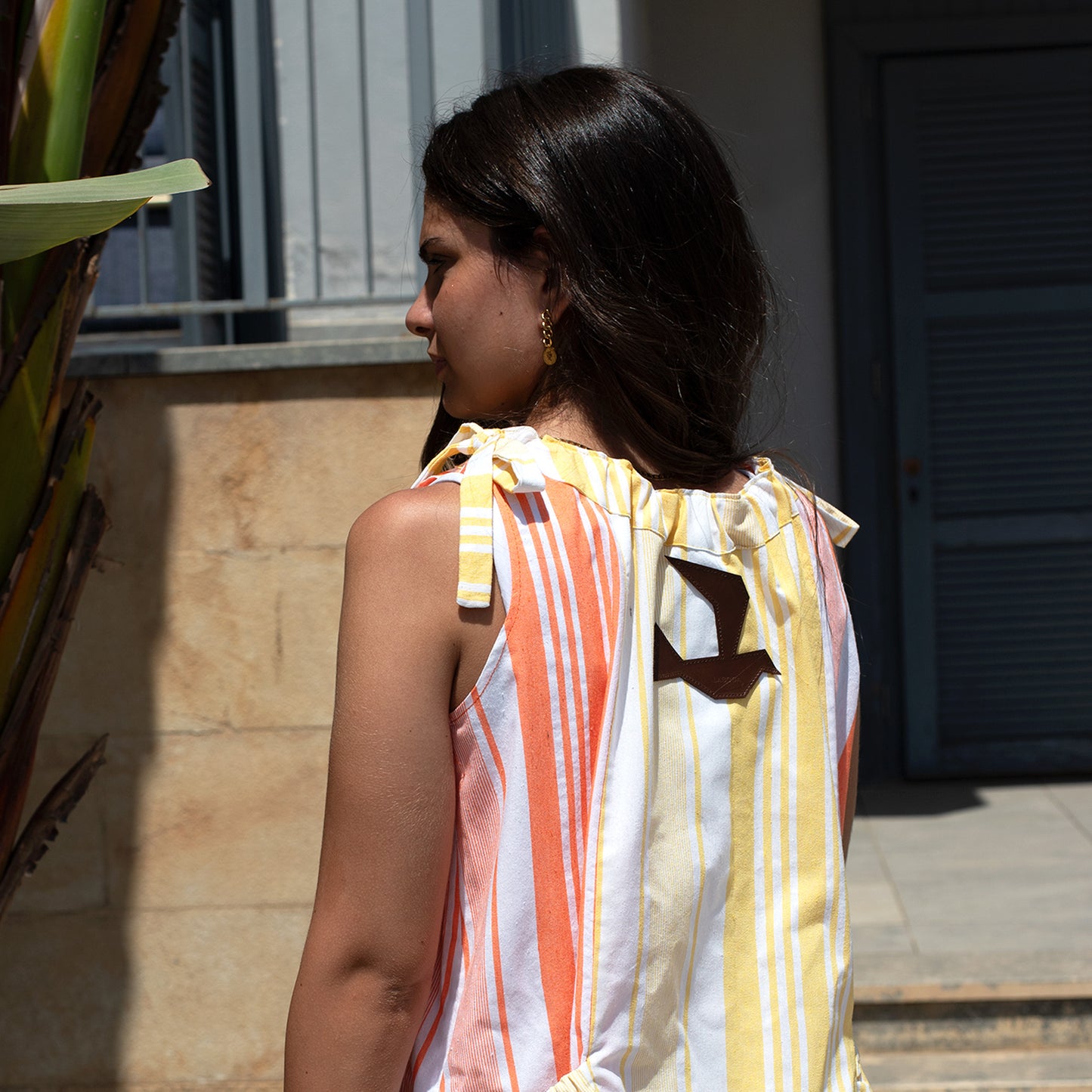 Laya Dress, Yellow and Orange