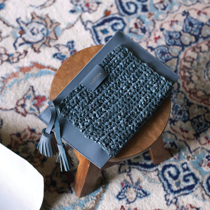 Mervat Clutch, Gray - LABOGA