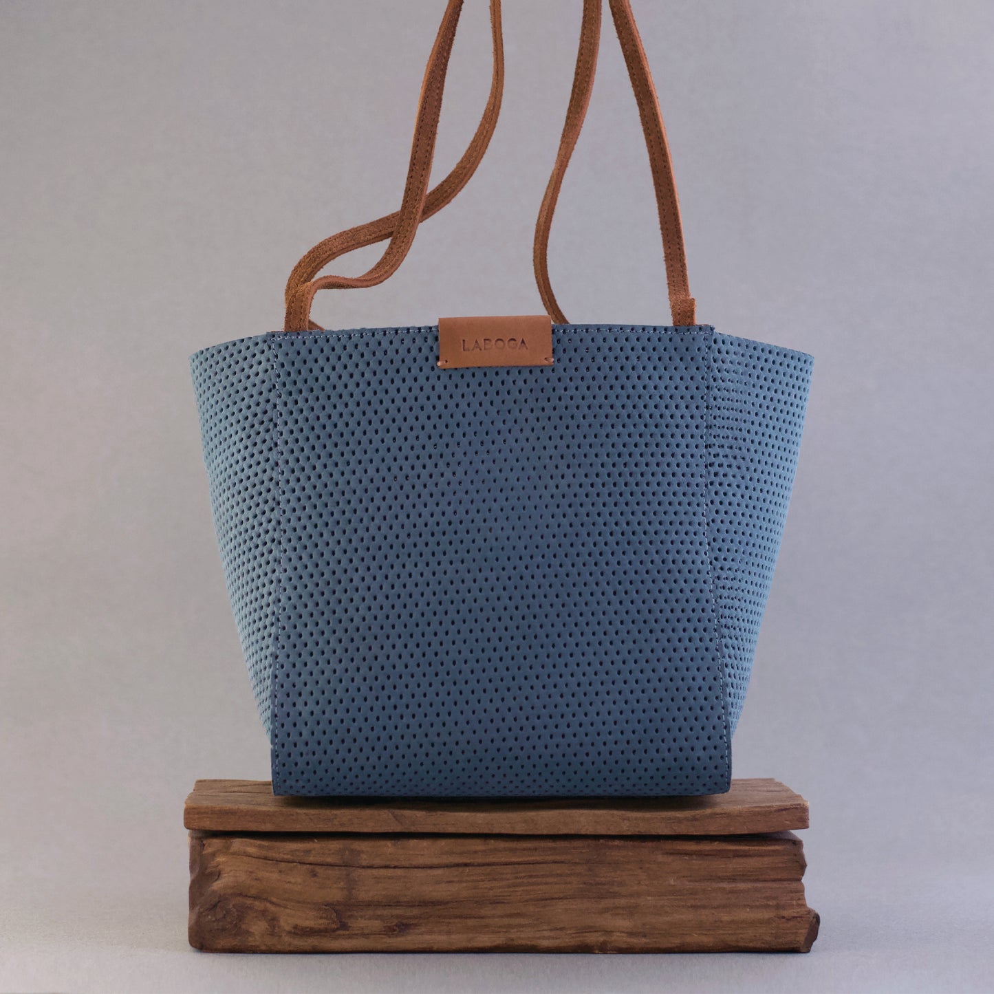 Layan Tote, Bluish Gray