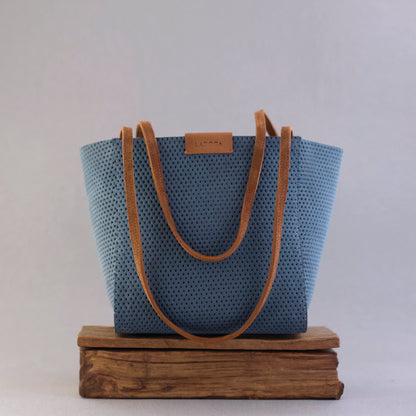 Layan Tote, Bluish Gray