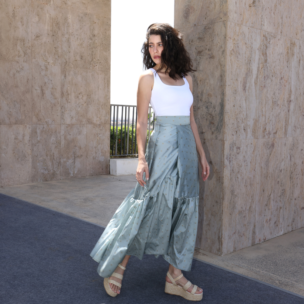Long Frilly Skirt