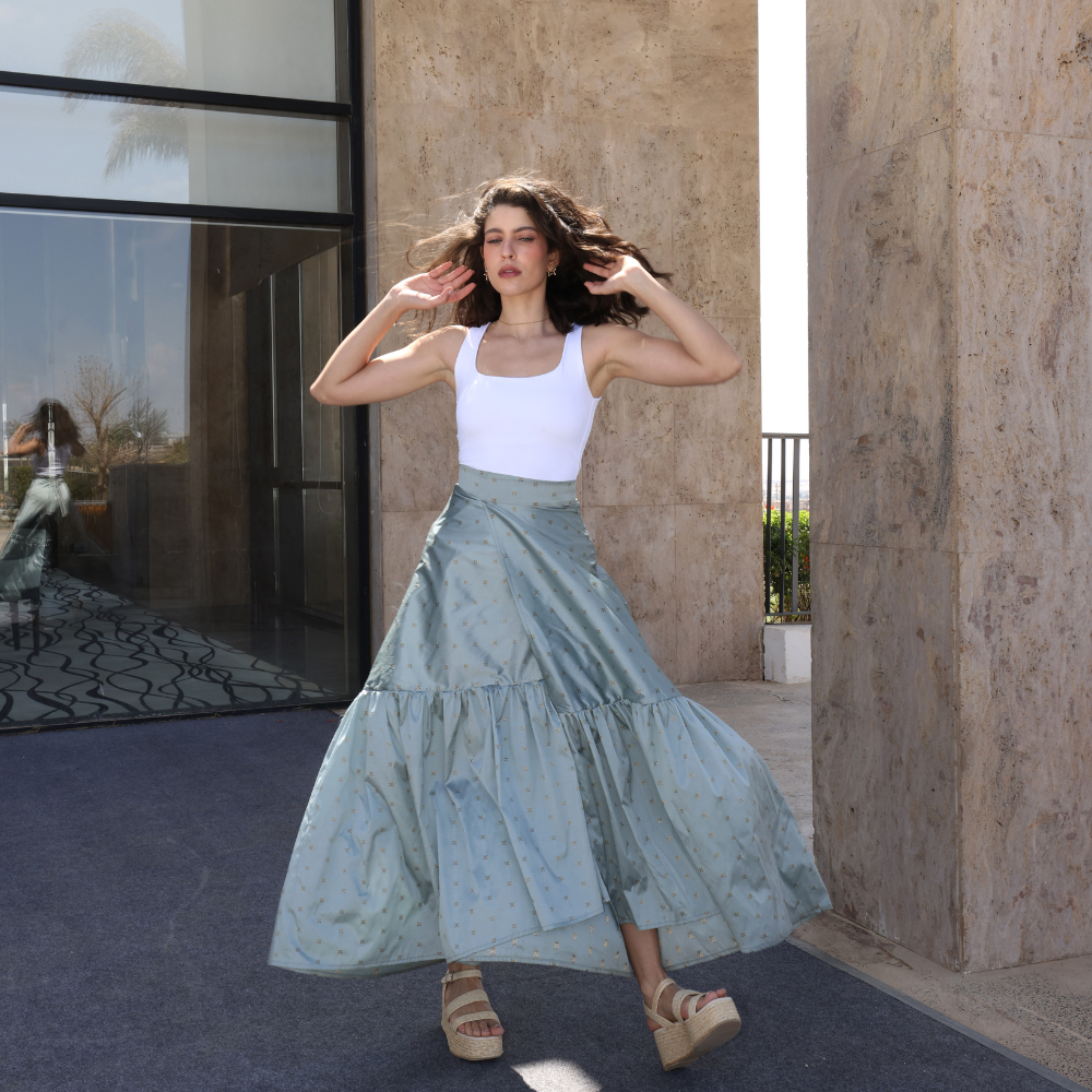 Long Frilly Skirt