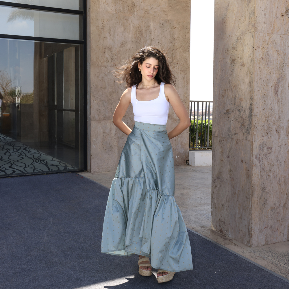Long Frilly Skirt