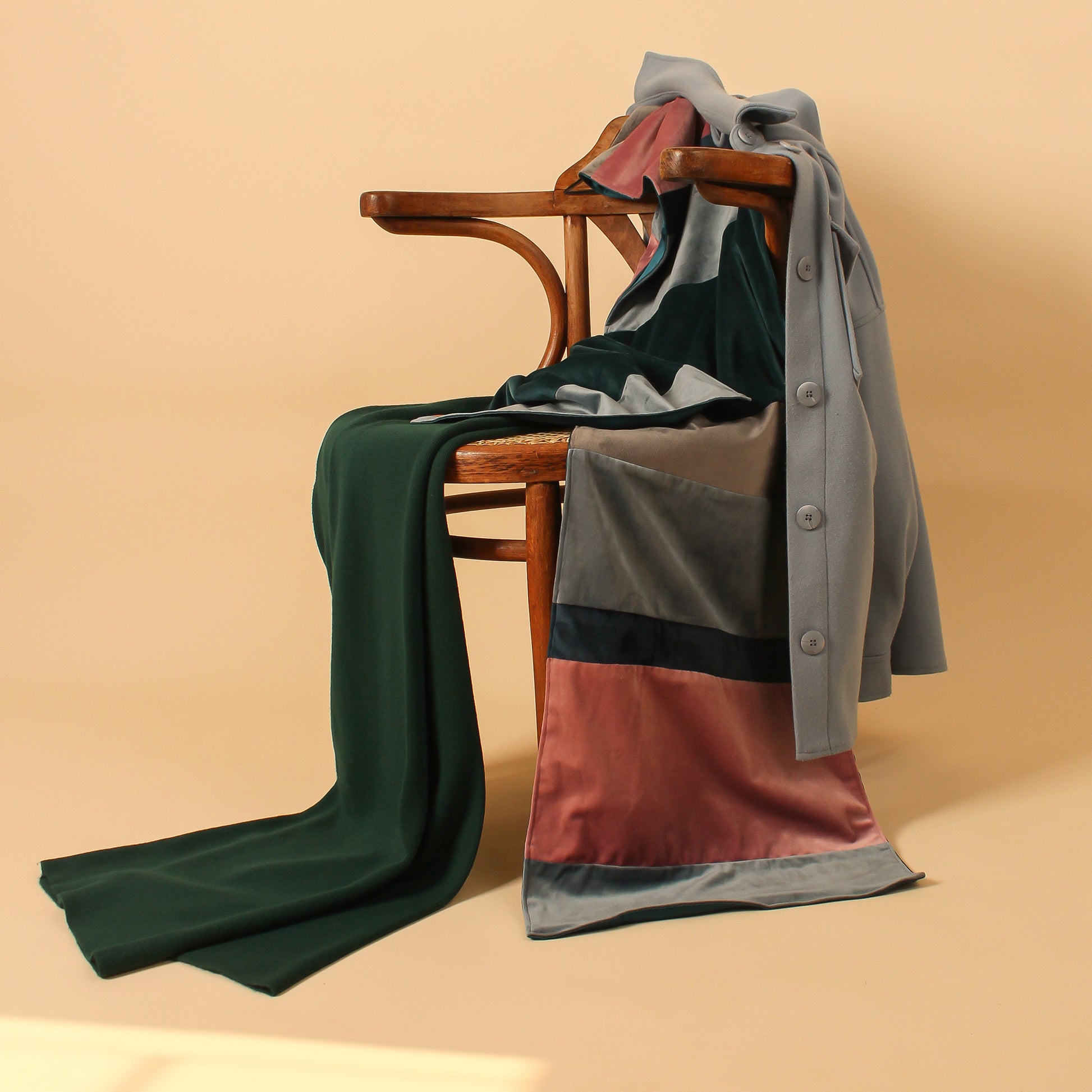 Velvet Scarf, Shades of Blue - LABOGA