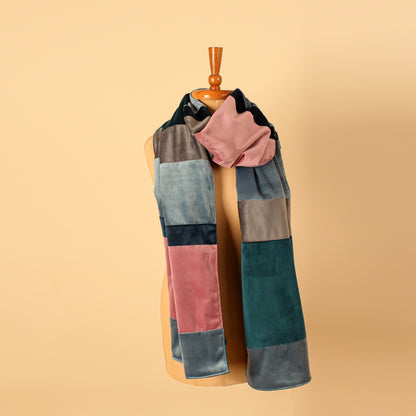 Velvet Scarf, Shades of Blue - LABOGA