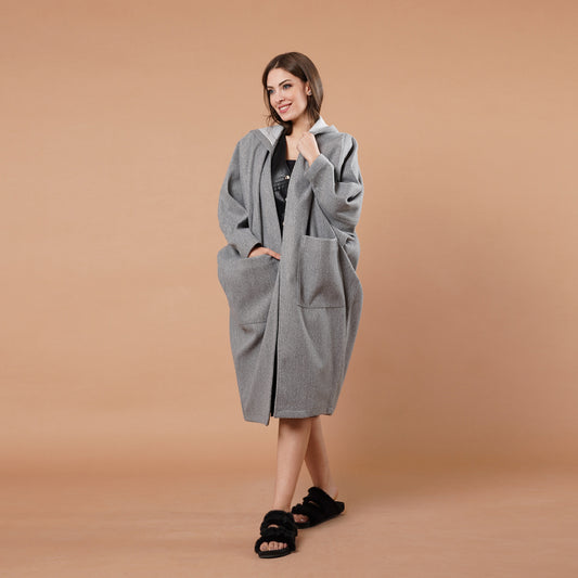 Wool Coat - Gray - LABOGA