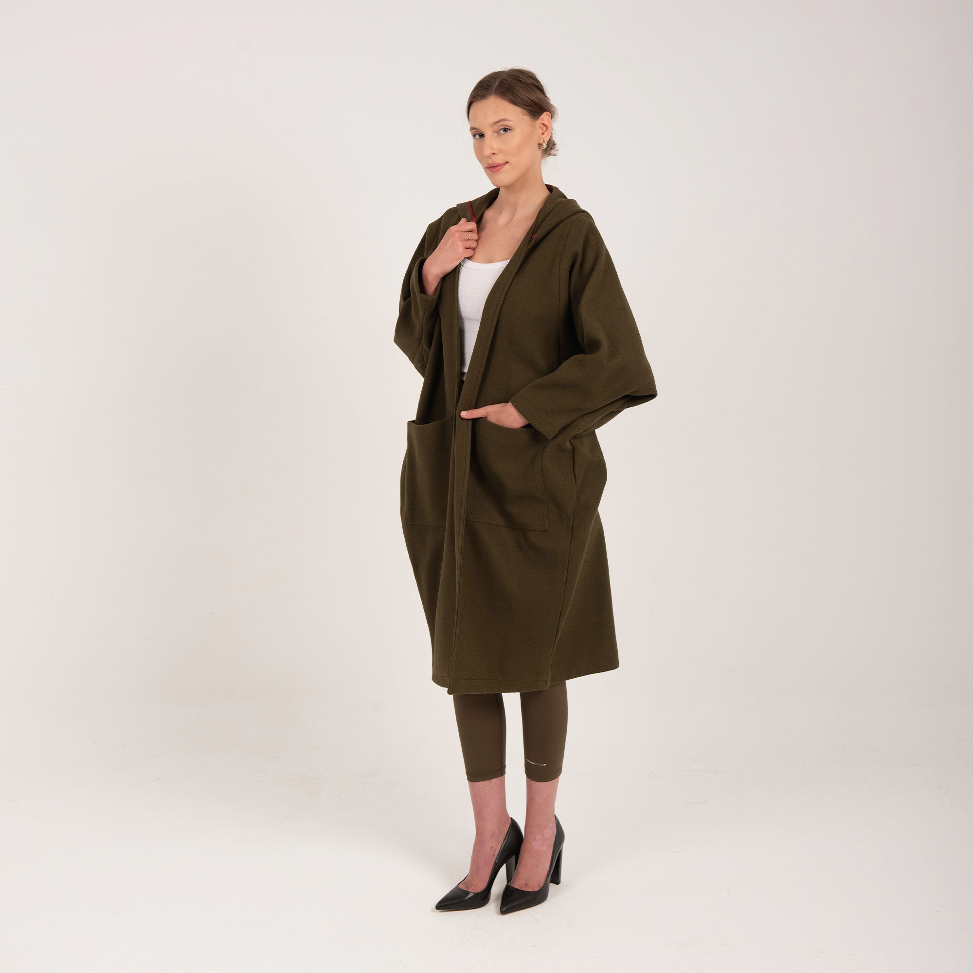 Wool Coat, Olive