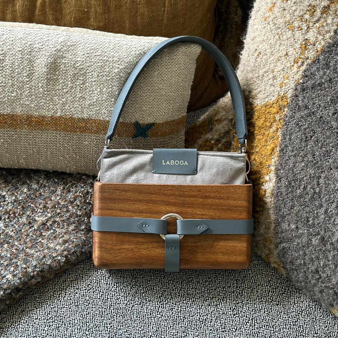 Yousra Wood Box - Gray - LABOGA