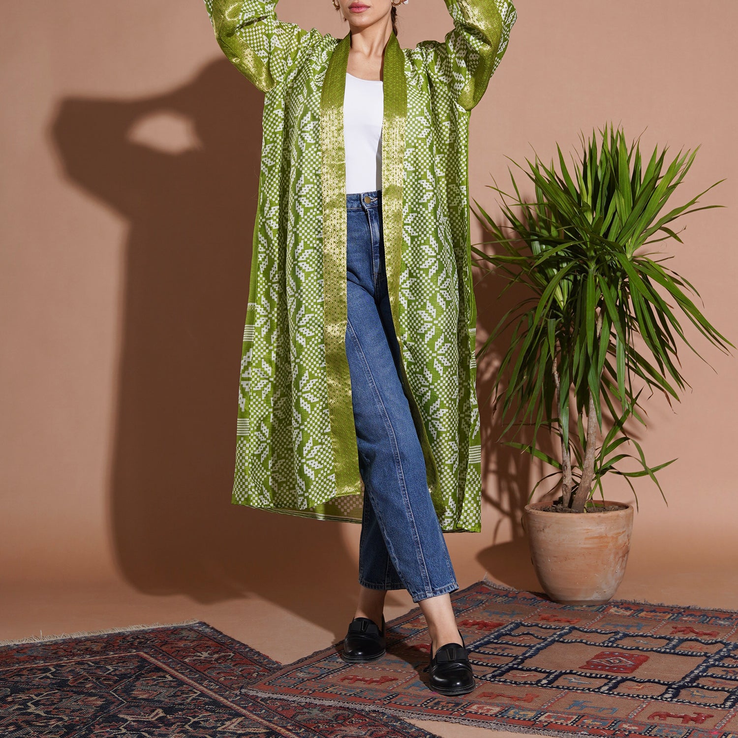 ZigZag Kimono - Bright Green - LABOGA