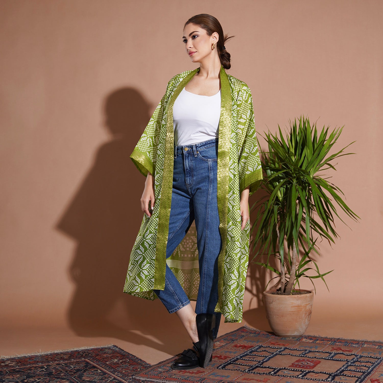 ZigZag Kimono - Bright Green - LABOGA