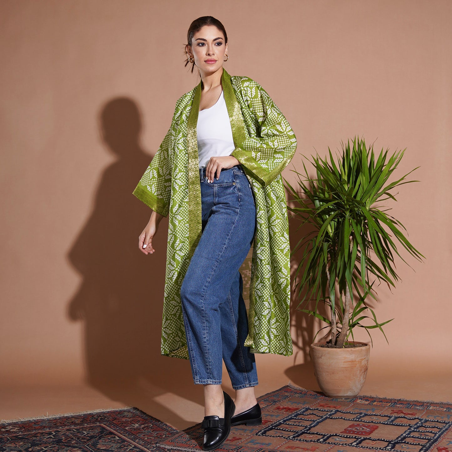 ZigZag Kimono - Bright Green - LABOGA