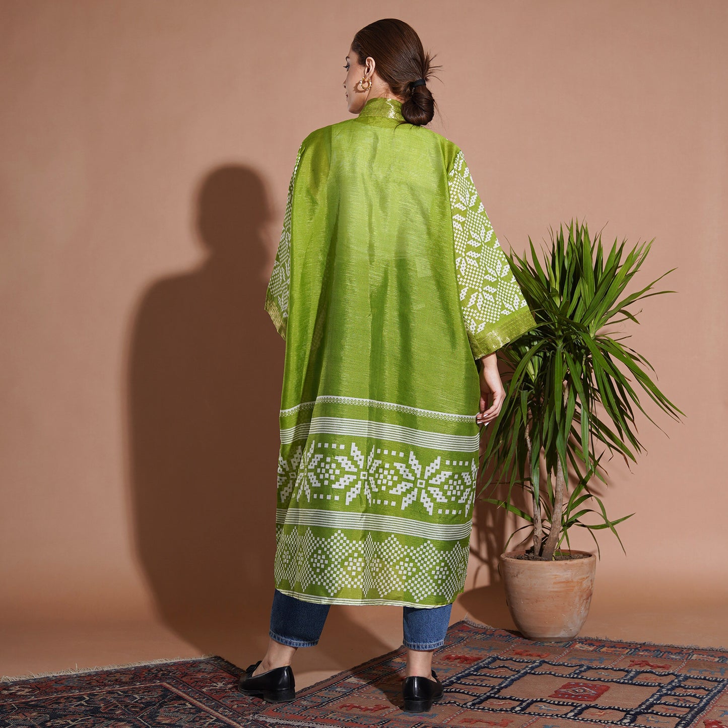 ZigZag Kimono - Bright Green - LABOGA