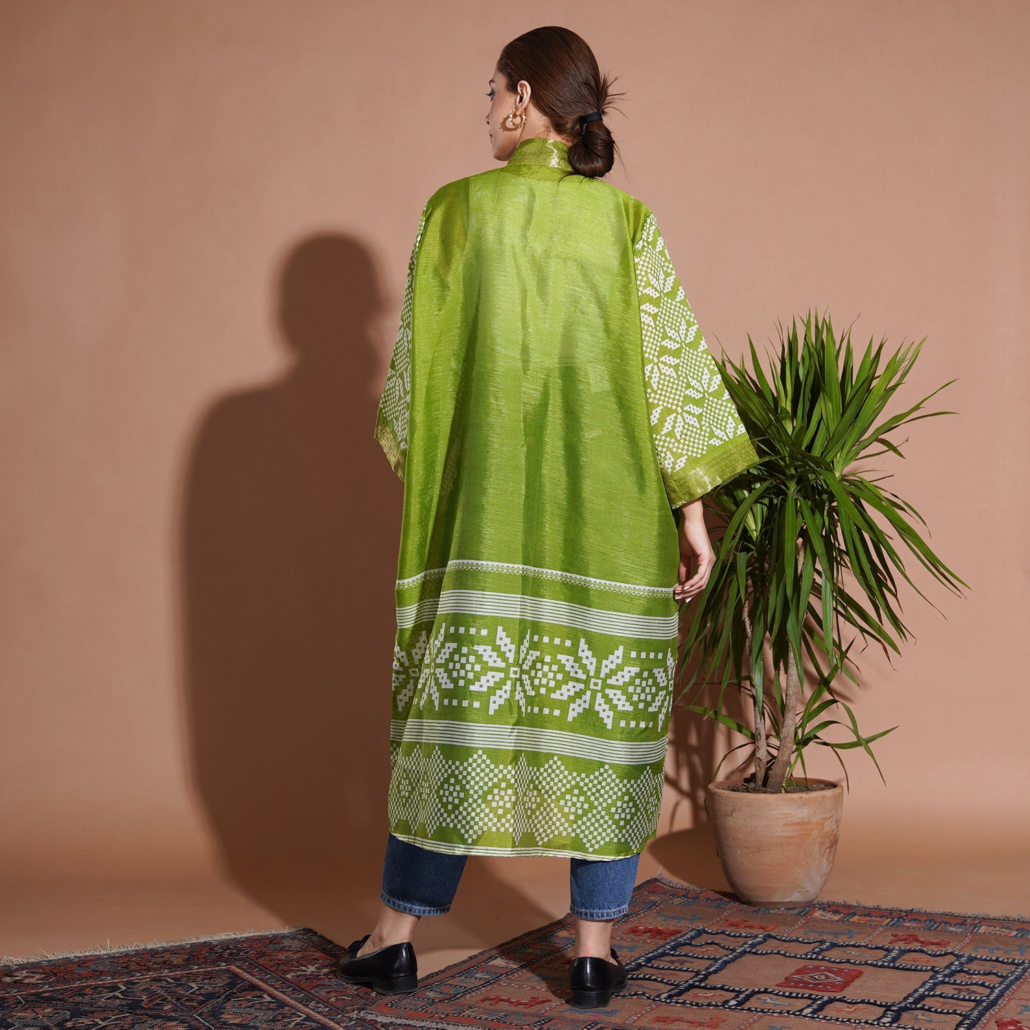 ZigZag Kimono - Bright Green - LABOGA
